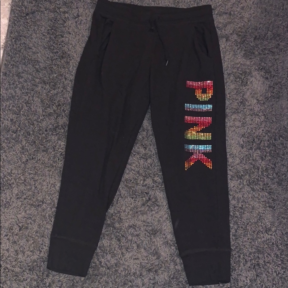 Pink sweatpants